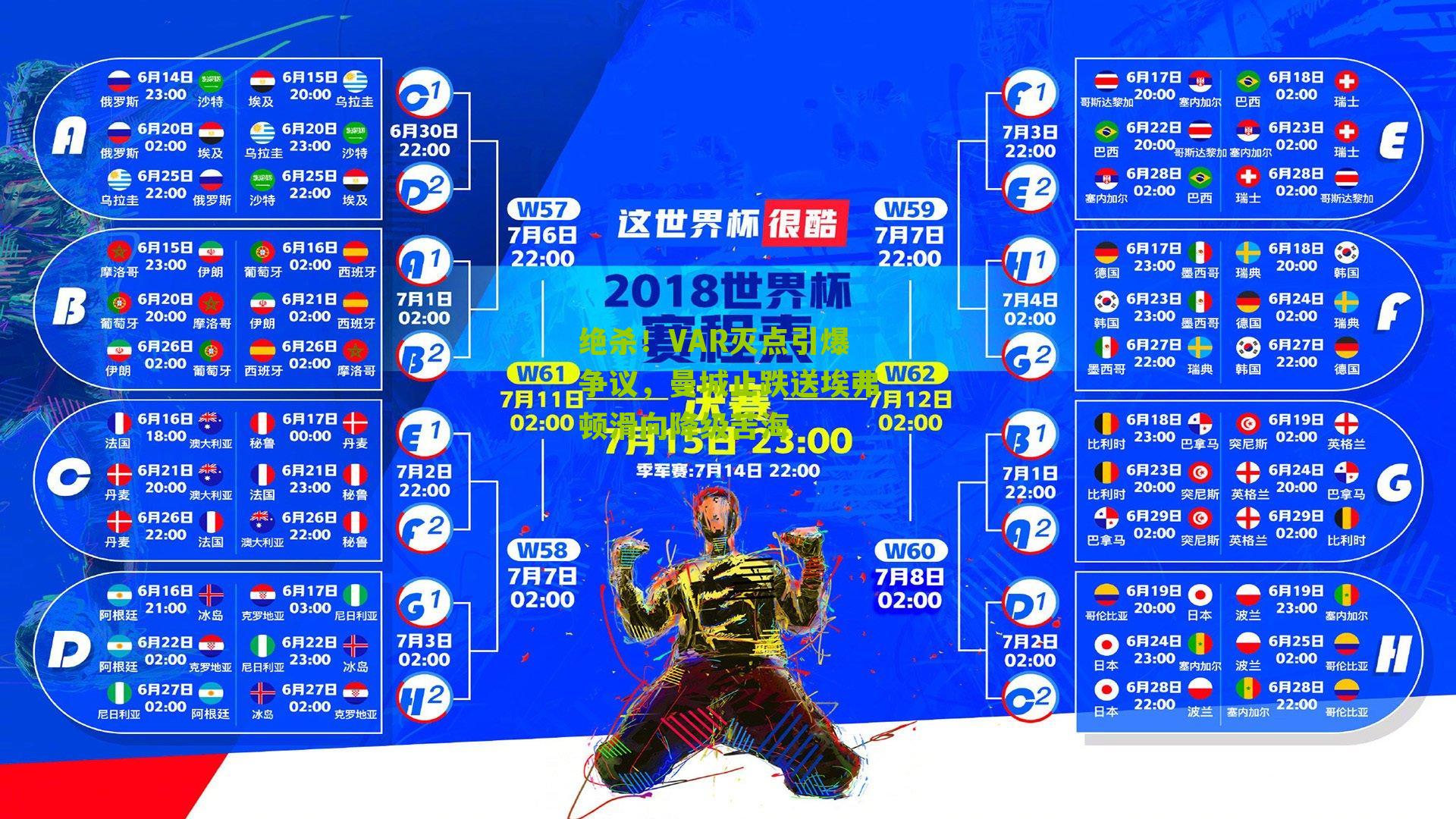 绝杀!VAR灭点引爆争议,曼城止跌送埃弗顿滑向降级苦海